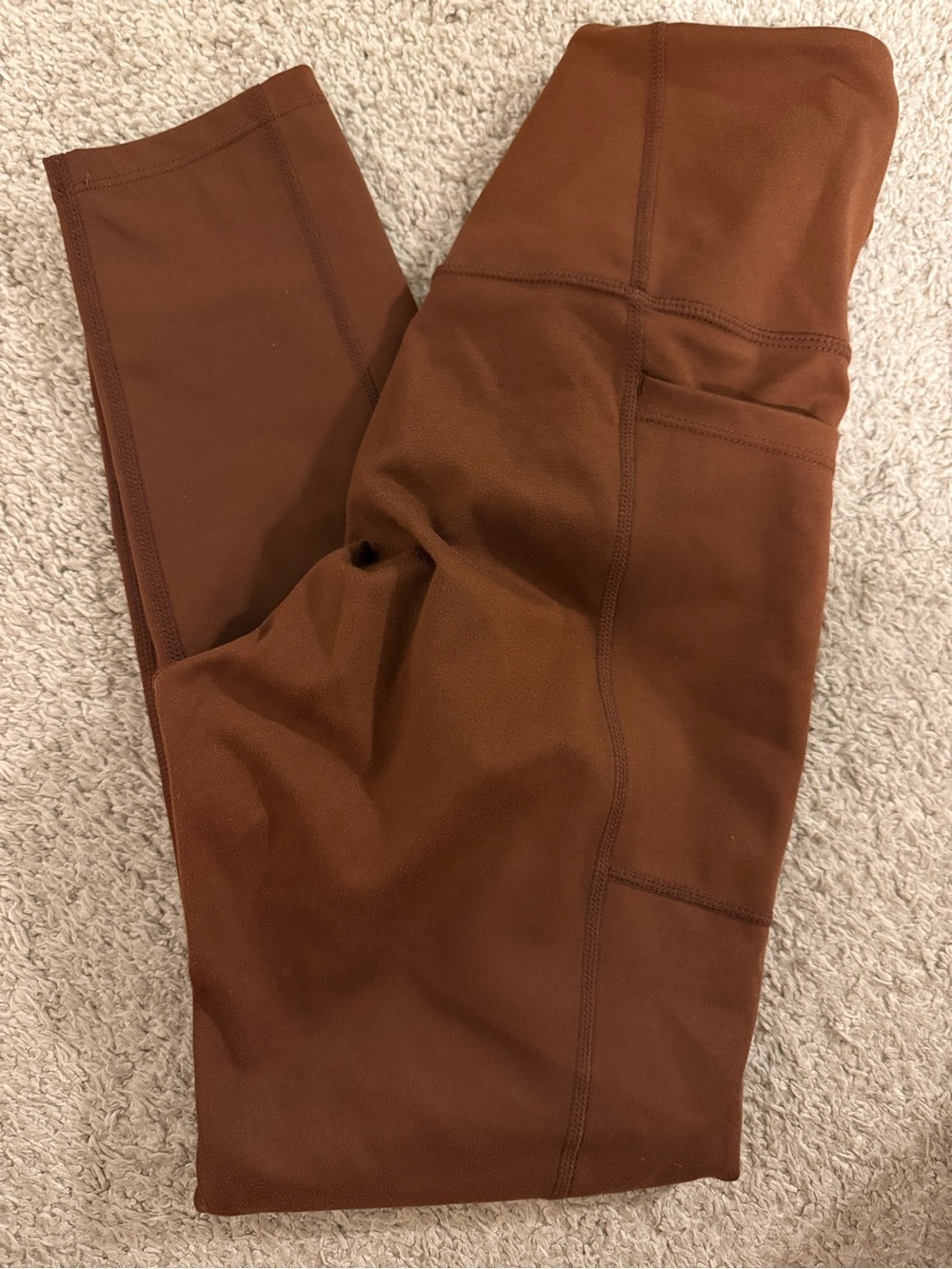 Carbon38 Brown High-Waist Leggings
